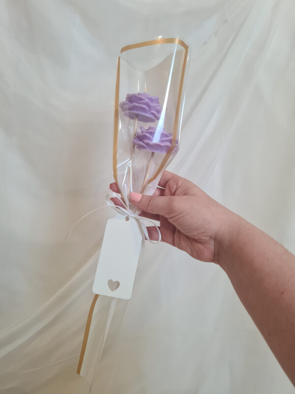 vela bouqueet rosa