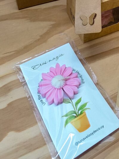 Vela margarita personalizada